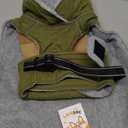 Lelepet Warm Dog Coat Waterproof Dog Jacket for Large Dogs Reflective Fleece Vest with Adjustable Buckle Hook & Loop Windproof Cold Weather Coats, Army Green, L