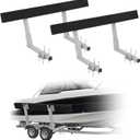 Garvee 60" Boat Trailer Guide, 2PCS Rustproof Steel Trailer Guide ons, Trailer Guides with Carpet-Padded Boards, Mounting Parts Included, for Ski Boat, Fishing Boat, Sailboat Trailer