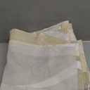 No Hook Ivory Luxury Double Shower Curtain with Snap in Fabric Liner Set-Hotel Style with See Through Mesh Top Window, Modern Geometric Waterdrop Design,71x74 INCH