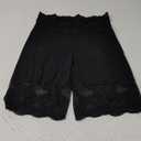 Hibluco Slip Shorts For Under Dresses Lace Women Anti Chafe Tummy Control Shapewear (Large, Black646)
