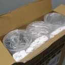 Charmount 100 Sets- 20 oz Clear Plastic Cups with Lids and Straws, Disposable To Go Cups for Cold Drinks, Coffee Bar Accessories, Iced Coffee, Smoothies | with Lids and Straws, Disposable, To Go Cups, for Cold Drinks, Iced Coffee, Milkshakes