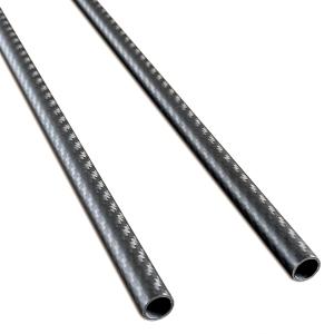 2pcs Carbon Fiber Tube 12x10x420mm,6~50mm, 3K roll Wrapped Twill Matte Finish.