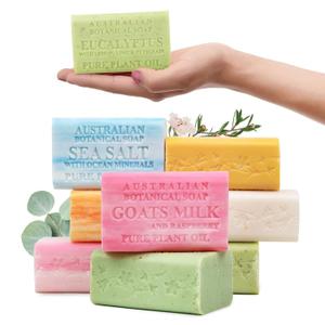 Australian Botanical Soap, 6.6 OZ, Triple Milled Bars made with Pure Plant Oil, a Natural Soap Base and Enriched with Organic Shea Butter, for Men, Women and All Skin Types, Variety Pack of 8