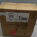 COVLON Nature Marble Drink Table, Pedestal Table, Small Round Side Table, Martini Table for Living Room, Bathroom, Small Space, White