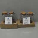GLASS JARS WITH CORK LID Pack Of 2(4 Count)
