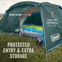 Coleman Skydome Tent with Full-Fly Weather Vestibule, Weatherproof 4/6 Person Tent Sets Up in 5 Minutes & Protects from Water, 20% More Headroom Than Traditional Shelters, PFAS-Free