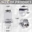 14x1.5mm OEM Style Factory Lug Nuts Set of 20, 7/8 22mm Hex Mag Washer Lug Nuts 1.80 Inch Compatible with Sequoia Landcruiser Tundra Lexus LX