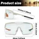 Polarized Cycling Glasses for Men Women TR90 Polarized Sport Sunglasses Bike Running Riding MTB UV Sunglasses