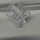 Kantek Clear Acrylic Office Tape Dispenser, Fits Standard 3/4" Refill Rolls, Office Organizer, Desk Accessory, 1.8" x 5.6" x 2.9", Non-Skid Feet for Single Handed Dispensing