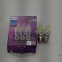 Philips LED 75W BA11 E12 or E26 Adapter Base 2-Pack Ultra Definition Daylight (5000K) 700 Lumen (5.5W = 75W) Dimmable Flicker-Free Candelabra Light Bulbs