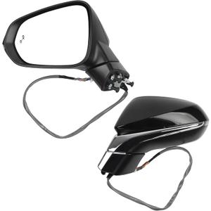 Dasbecan Left Driver Side Mirror Compatible with Lexus NX200t NX300 NX300h 2018-2021 with Power Folding Adjustment Glass Heated Memory Signal Light Blind Spot Detection BSD Replaces 8794078042 13Pins