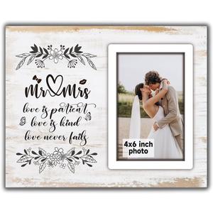Wedding Gifts For Newlyweds, Picture Frame, Personalized Bridal Shower, Mr And Mrs Gifts, Couples, Wedding Photo Frames, Wedding Marriage License Frame For 10x8 Photo