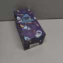 FAHRMOSIS 14 OZ Kids Water Bottle with Straw & 2 Lids (Flip & Spout) Leak Proof Metal Insulated Stainless Steel Reusable Tumbler for School & Sports Water Bottle - Black (Space)