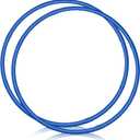 WinnerWhy 2 Pcs Toy Hoop Exercise Hoop Detachable Adjustable Plastic Toy Ring Playground Equipment for School Colored Circles Exercise Ring for Teens Dog Agility Equipment(Royal Blue,20 Inch)