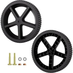 Pressure Washer Wheel Replacement 12" x 1.75", Compatible with Ryobi, Homelite & BlackMax Pressure Washer Carts, Replaces 308451053, 1/2" Bore Axle Hub, Heavy-Duty Cart Wheels (2 Pack)
