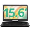 YOTON 17.5" Portable DVD Player with 15.6" HD Swivel Screen for Car and Kids, 4-6 Hours Working Time with Built-in Battery, Dual Stereo Speakers, USB/SD/AV/Audio/Gamepad Support [Not Support Blu-Ray]