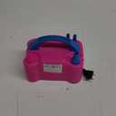 FLSEPAMB Balloon Pump, Electric Balloon Pump,Portable Dual Nozzles Electric Balloon Air Pump 110V 600W, Electric Balloon Inflator with Tying Tool, Colored Ribbons for Party Decoration, Rose Red