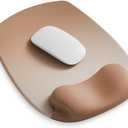 ErgoFlow Gel Wrist Rest Mouse Pad - Ergonomic Cushion for Desk, Cute Aesthetic Computer Decor for Women; Small Mousepad Mat&Laptop Pads - Office Home Support & Ergo Accessories Supplies(02Mocha Sand)