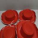 Geyoga Kids Felt Cowboy Hat 4 Pieces Western Toddler Cowgirl Hat Christmas Costumes Hat for Children Birthday Party (Red)