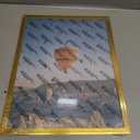 10x13 Picture Frame Gold for Wall Hanging, Wall Mounting Horizontally or Vertically, 10 x 13 Wall Gallery Poster Photo Frame with Shatter Resistant Plexiglass, Gold