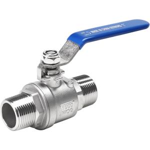 DERNORD Full Port Ball Valve 1 Inch - Male x Male Stainless Steel 304 Heavy Duty for Water, Oil, and Gas,1000WOG (1 Inch NPT)