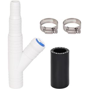 Dishwasher Drain Hose Adapter, RO Drain Line adapter Garbage Disposal Adapter with 3/8-inch Quick Connect Fitting and 7/8-inch Fitting for a DishwasherNo Drilling Required WP164020