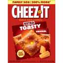 Cheez-It Cheese Crackers, Baked Snack Crackers, Lunch Snacks, Family Size, Extra Toasty, 21oz Box (1 Box)