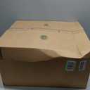 Dinjoy Blue King Size Comforter Set,Striped Boho Bed in a Bag King 7 Pieces Soft Fall Bedding Comforters Microfiber Mineral Blue Complete Sets for All Season