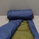 Yuzonc Camping Sleeping Pad, Ultralight Camping Mat with Pillow Built-in Foot Pump Inflatable Sleeping Pads Compact for Camping Backpacking Hiking Traveling Tent (Blue and Green)