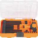 Klein Tools 33804 ProFlex Impact-Rated Interchangeable Ratcheting T-Handle Set, Torsion Zone, Magnetic Bit Holder, SAE, Metric, TORX ((Pack of 1))