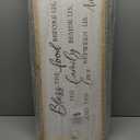 LuZhiQiang Dining Room Wall Decor 32"12" Bless The Food Before Us Christian Kitchen Sign Grateful Family Quote Farmhouse Large Catholic Wooden Frame Wall Hanging Art (Wood)