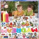 2 x DDMY Giant Coloring Poster, 72 x 35.5 Inch Career Dream Theme Versatile Coloring Table Cloth for Kids, Large Coloring Tablecloth Drawing Paper for School Party/Kids Party/Special Events Decoration