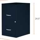 NuSparc 2 Drawer Locking Filing Cabinet | Pre-Assembled Steel Construction | Space-Saving Design is Perfect for Home and Small Office | Letter-Size | Assembled in North America