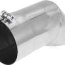 Motoforti 3.5" ID Inlet Turn Down Exhaust Tip T304 Stainless Steel Surface Polishing Mandrel Bend Elbow Tube 9.1" Overall Length Suitalbe for 3.5" OD Tailpipes