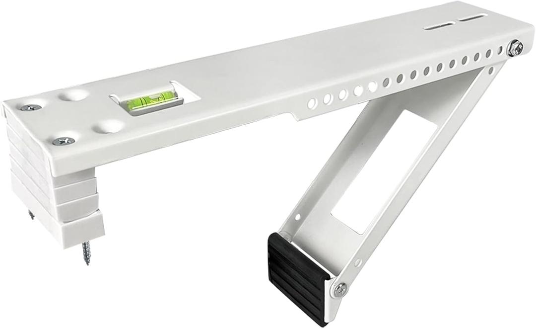 Window Air Conditioner Mounting Support Bracket, Universal AC Unit Window Stand Mount Brackets Support Up to 85 lbs Designed for 5,000 to 10,000 BTU A/C Units