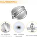 Allstare WB03X43926 Stove Knobs Replacement Parts for GE Range Parts Profile Stove Knobs 183D8269 KIP 5E87 GE Cooktop Knobs JGBP87SEM1SS PGB918SEM1SS Gas Range Burner Control Knob Oven Knobs 5 Pcs