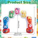 8 FT Summer Inflatable Slipper Party Arch,Beach Ball Party Arch for Luau Hawaiian Tropical Beach Decorations for Summer Pool Yard Garden Favors Supplies