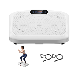 Vibration Plate Exercise Machine Lymphatic Drainage, Full Body Shaking Workout Vibrating Plate Weight Loss, 199 Adjustable Speeds 450 Lbs Capacity Fitness Platform for Women Men