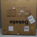 Babelio Baby Gate with Adjustable Cat Door,29-43" Auto Close Durable Pet door for Stairs,Doorways and House,Pressure Mounted,Easy Install,Effortless Walk Thru, White