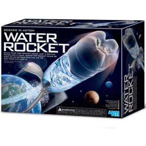 4M: Science in Action - Water Rocket - Bottle Rocket Launcher Kit, Soars Up to 98', Learn Action & Reaction Principles, Kinetic Energy Outdoor Project