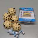 Water Leak Monitoring Sensor with Alarm 6 Pack- Leak Puppy Electronic Flood Detector- Senses as Little as 1/32" of Water - Warning Overflow Alert Sensor Beeps Loudly in Home, Basement- Battery Powered