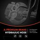 A-Premium Front Driver Brake Hydraulic Hose Compatible with Pontiac