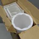 2 Pack Rain Gutter Downspout Extensions,Drain Downspout Extender Diverter, Flexible Downspout Extensions Can Extendable from 21 to 60 Inches (White)