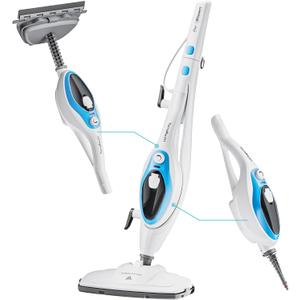 PurSteam 10in1 Steam Mop Detachable Steam Cleaner for Floor, Tile, Hardwood