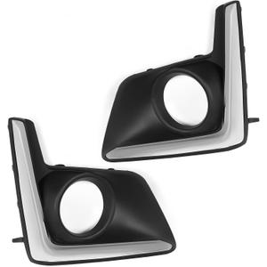 Pair Front Fog Light Cover Trim Set Compatible with Crosstrek 2016-2017 Left and Right Side Fog Lamp Bezel Textured Black 57731FJ420 57731FJ430