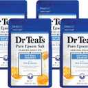 Dr. Teal's Epsom Salt Soaking Solution, Soften & Nourish with Milk and Honey, 48oz (Pack of 4)