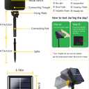 6 Pack 600 LED Solar String Lights for Outside, Solar Christmas Lights Outdoor with 8 Lighting Modes, Waterproof Green Wire Solar Powered Tree Light for Xmas Party Yard Garden Decorations (Cool White)