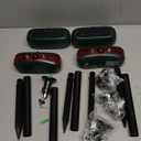 Qualirey 4 Pcs Solar Outdoor Alarm Motion Sensor 129dB Security Siren Ultrasonic Detector Strobe Light, 4 Modes Animal Deterrent Waterproof Alarm for Home, Farm (Red)