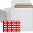 150 Pack 7x9 inches Rigid Mailers  Self-Seal White Cardboard Envelopes  Heavy-Duty Mailing Supplies for Documents, Photos, Magazines, and Literature