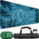 Poker Mat, 8-10 Players Texas Holder Poker Table Top - 70" x 35" Poker Topper for Tables - Poker Game Mat with 8 Coasters in Gift-Ready and Zipper Storage Bag